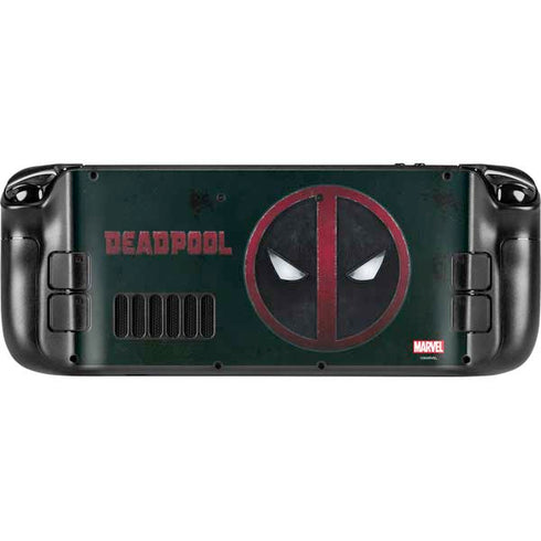 Marvel Deadpool Legacy Deadpool Logo Steam Deck Handheld Gaming Computer Skin