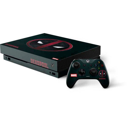 Marvel Deadpool Legacy Deadpool Logo Xbox One X Bundle Skin