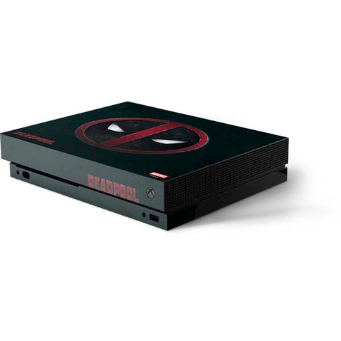 Marvel Deadpool Legacy Deadpool Logo Xbox One X Console Skin