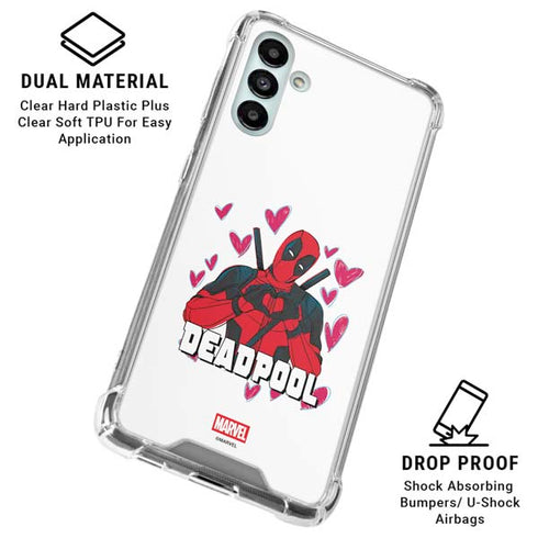 Marvel Deadpool Legacy Deadpool Love Galaxy A13 5G Clear Case