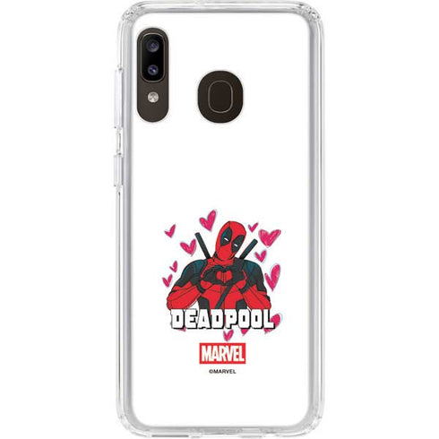 Marvel Deadpool Legacy Deadpool Love Galaxy A20 Clear Case