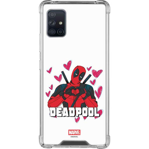 Marvel Deadpool Legacy Deadpool Love Galaxy A51 5G Clear Case