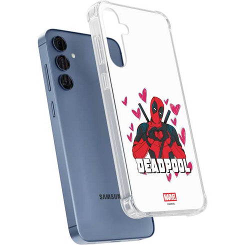 Marvel Deadpool Legacy Deadpool Love Galaxy A55 5G Clear Case