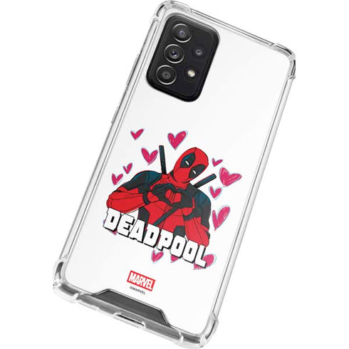Marvel Deadpool Legacy Deadpool Love Galaxy A72 5G Clear Case