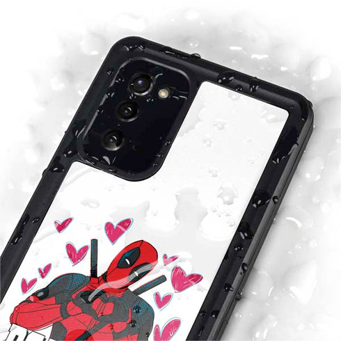 Marvel Deadpool Legacy Deadpool Love Galaxy Note20 5G Waterproof Case