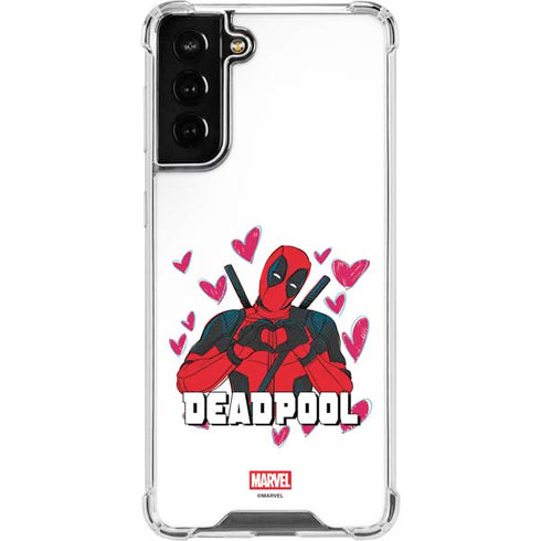 Marvel Deadpool Legacy Deadpool Love Galaxy S21 FE Clear Case