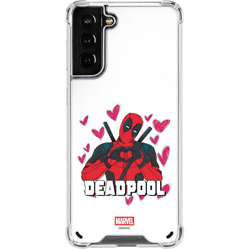 Marvel Deadpool Legacy Deadpool Love Galaxy S21 Plus 5G Clear Case
