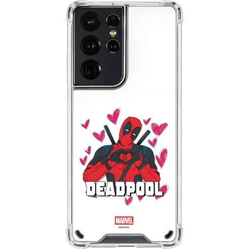 Marvel Deadpool Legacy Deadpool Love Galaxy S21 Ultra 5G Clear Case