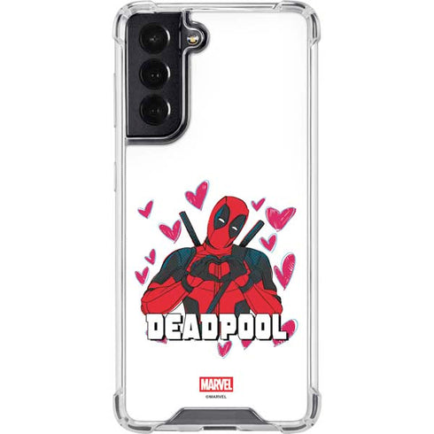 Marvel Deadpool Legacy Deadpool Love Galaxy S22 Clear Case