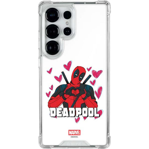 Marvel Deadpool Legacy Deadpool Love Galaxy S25 Ultra Clear Case