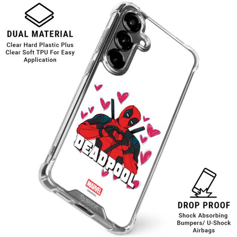 Marvel Deadpool Legacy Deadpool Love Galaxy S26 Clear Case
