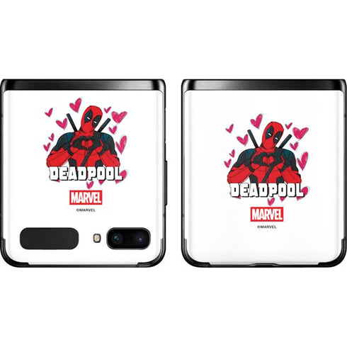 Marvel Deadpool Legacy Deadpool Love Galaxy Z Flip Skin