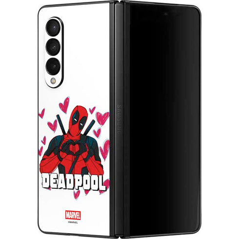 Marvel Deadpool Legacy Deadpool Love Galaxy Z Fold3 5G Skin
