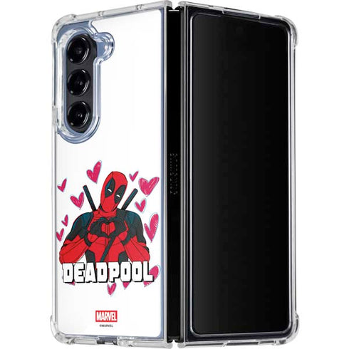 Marvel Deadpool Legacy Deadpool Love Galaxy Z Fold5 5G Clear Case