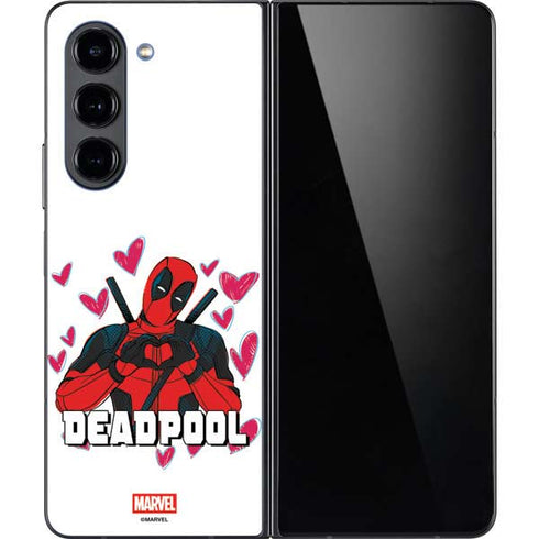 Marvel Deadpool Legacy Deadpool Love Galaxy Z Fold5 5G Skin