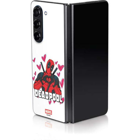 Marvel Deadpool Legacy Deadpool Love Galaxy Z Fold5 5G Skin