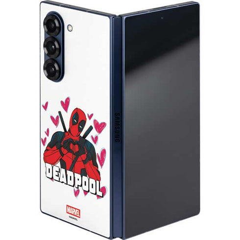Marvel Deadpool Legacy Deadpool Love Galaxy Z Fold6 Skin