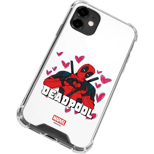 Marvel Deadpool Legacy Deadpool Love iPhone 12 Clear Case