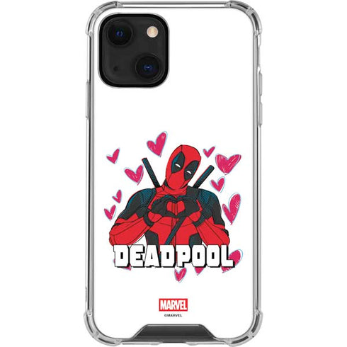Marvel Deadpool Legacy Deadpool Love iPhone 13 Mini Clear Case