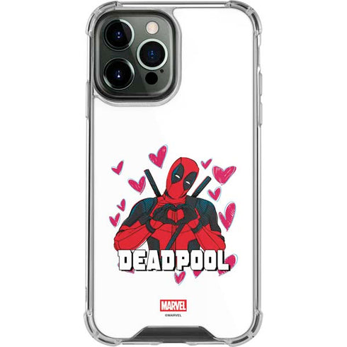 Marvel Deadpool Legacy Deadpool Love iPhone 13 Pro Max Clear Case