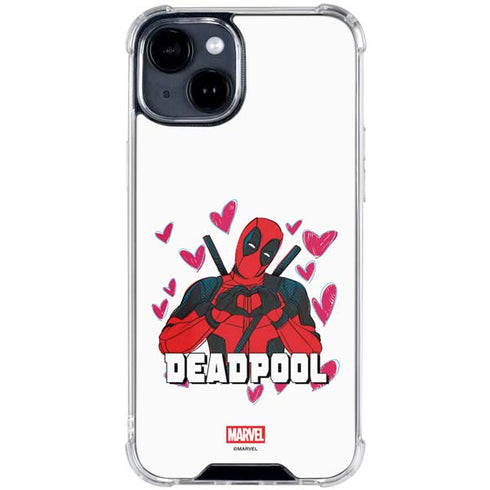Marvel Deadpool Legacy Deadpool Love iPhone 14 Plus Clear Case