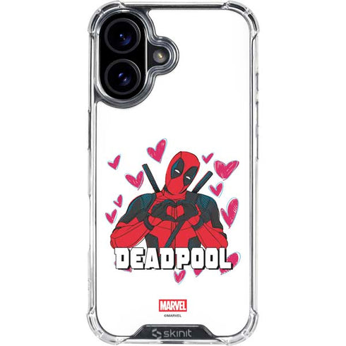 Marvel Deadpool Legacy Deadpool Love iPhone 16 Clear Case