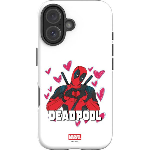 Marvel Deadpool Legacy Deadpool Love iPhone 16 Impact Case