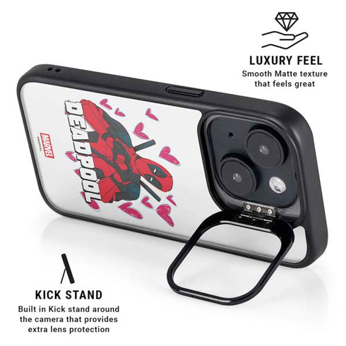Marvel Deadpool Legacy Deadpool Love iPhone 16 Plus Kickstand Case