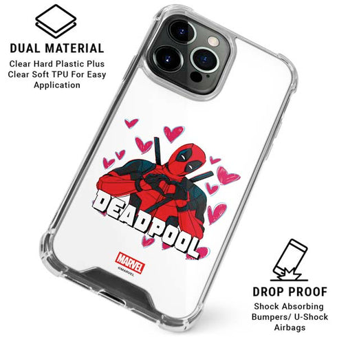 Marvel Deadpool Legacy Deadpool Love iPhone 16 Pro Max Clear Case