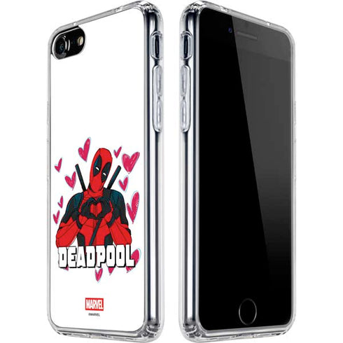 Marvel Deadpool Legacy Deadpool Love iPhone SE (2nd & 3rd Gen) Clear Case