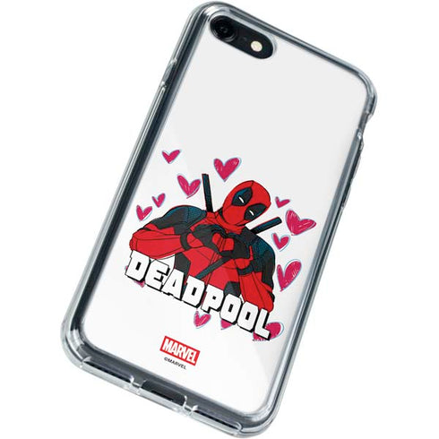 Marvel Deadpool Legacy Deadpool Love iPhone SE (2nd & 3rd Gen) Clear Case