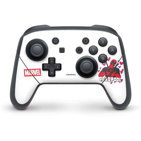 Marvel Deadpool Legacy Deadpool Love Nintendo Switch Pro Controller Skin