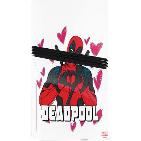 Marvel Deadpool Legacy Deadpool Love PS5 Pro Disk Console Skin