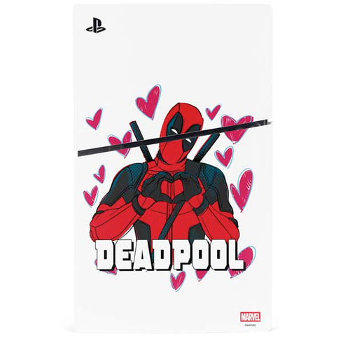 Marvel Deadpool Legacy Deadpool Love PS5 Slim Digital Edition Bundle Skin