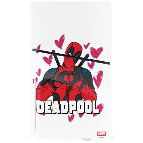 Marvel Deadpool Legacy Deadpool Love PS5 Slim Disk Bundle Skin