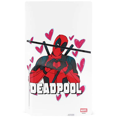 Marvel Deadpool Legacy Deadpool Love PS5 Slim Disk Console Skin