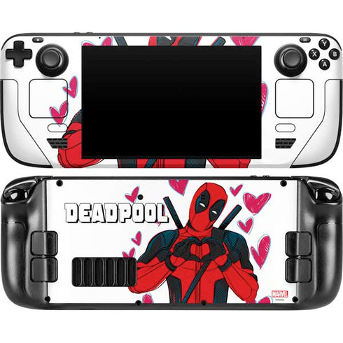 Marvel Deadpool Legacy Deadpool Love Steam Deck Handheld Gaming Computer OLED Skin