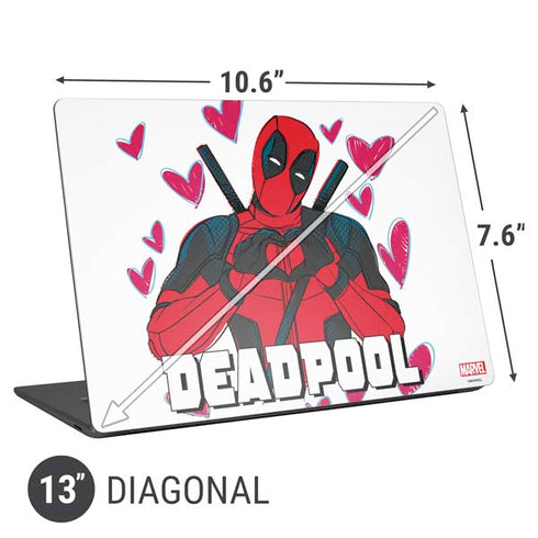 Marvel Deadpool Legacy Deadpool Love Universal Laptop 13in (10.6 x 7.6in) Skin