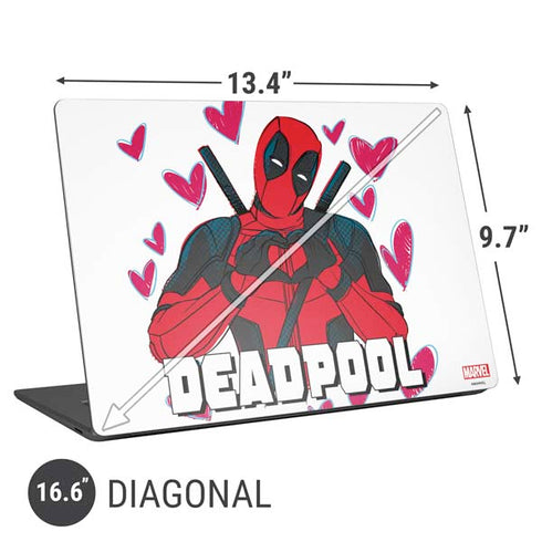 Marvel Deadpool Legacy Deadpool Love Universal Laptop 16.6in (13.4 x 9.7in) Skin