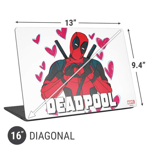 Marvel Deadpool Legacy Deadpool Love Universal Laptop 16in (13 x 9.4in) Skin