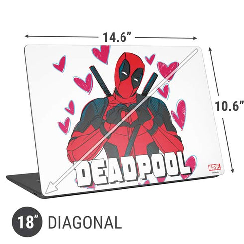 Marvel Deadpool Legacy Deadpool Love Universal Laptop 18in (14.6 x 10.6in) Skin