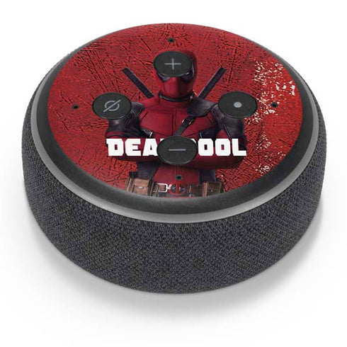 Marvel Deadpool Legacy Deadpool Red Poster Amazon Echo Dot Skin