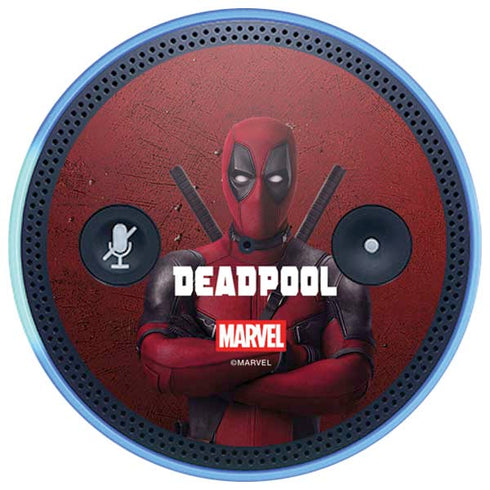 Marvel Deadpool Legacy Deadpool Red Poster Amazon Echo Skin