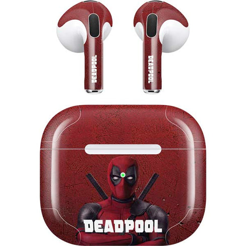 Marvel Deadpool Legacy Deadpool Red Poster Apple AirPods (3rd Gen 2021) Skin