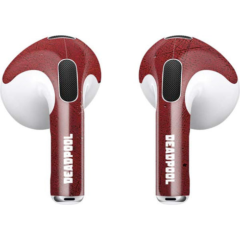 Marvel Deadpool Legacy Deadpool Red Poster Apple AirPods (3rd Gen 2021) Skin