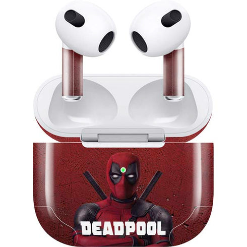 Marvel Deadpool Legacy Deadpool Red Poster Apple AirPods (3rd Gen 2021) Skin