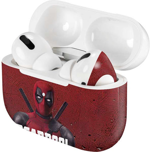 Marvel Deadpool Legacy Deadpool Red Poster Apple AirPods Pro Skin
