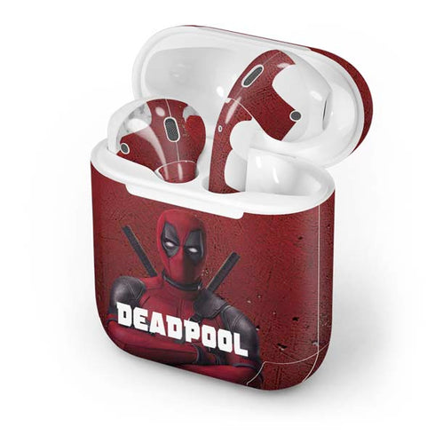 Marvel Deadpool Legacy Deadpool Red Poster Apple AirPods Skin