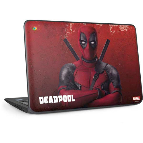 Marvel Deadpool Legacy Deadpool Red Poster HP Chromebook Skin