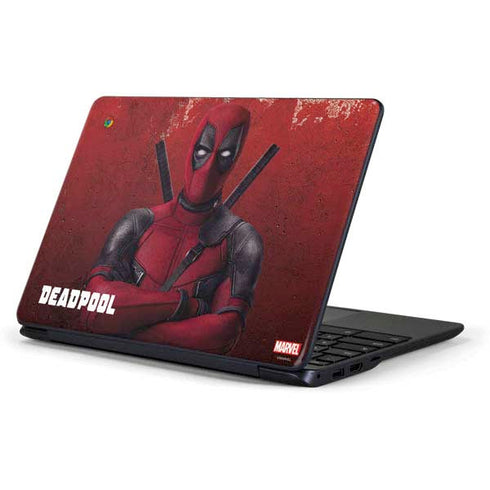 Marvel Deadpool Legacy Deadpool Red Poster Samsung Chromebook Skin
